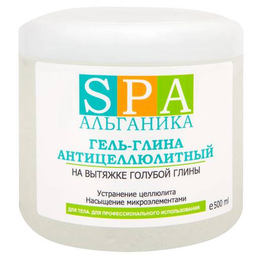 Альганика Гель-глина антицеллюлитный с бетулином и экстрактом березовых почек 500 мл