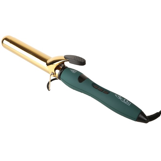 Be-Uni Плойка для завивки волос, с золотым зеркальным титановым покрытием, с терморегулятором, 28мм