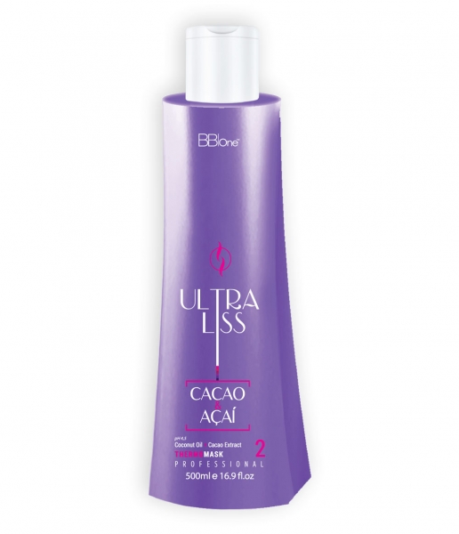 BB One Ultra Liss Cacao & Acai Thermo Mask Термореконструктор 500 мл (шаг 2)