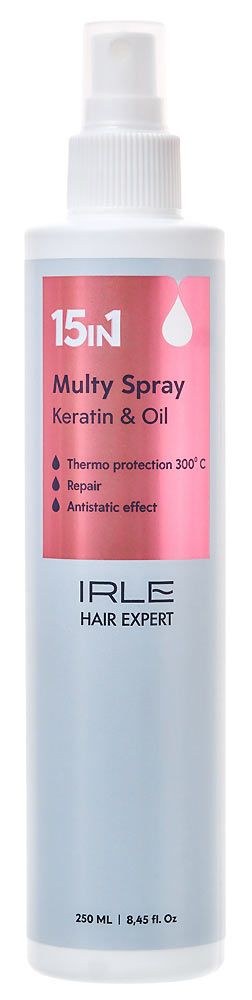 IRLE Мульти Спрей 15 в 1 (Keratin & Oil Multy Spray 15 in 1), 250 мл
