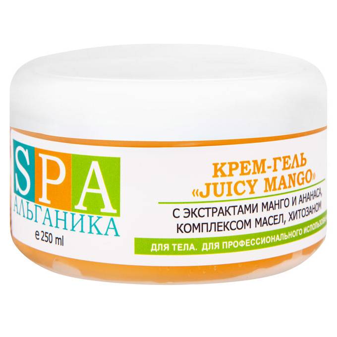 Альганика Крем-гель "Juicy Mango" с экстр. манго и ананаса, хитозаном, комплексом масел 250 мл