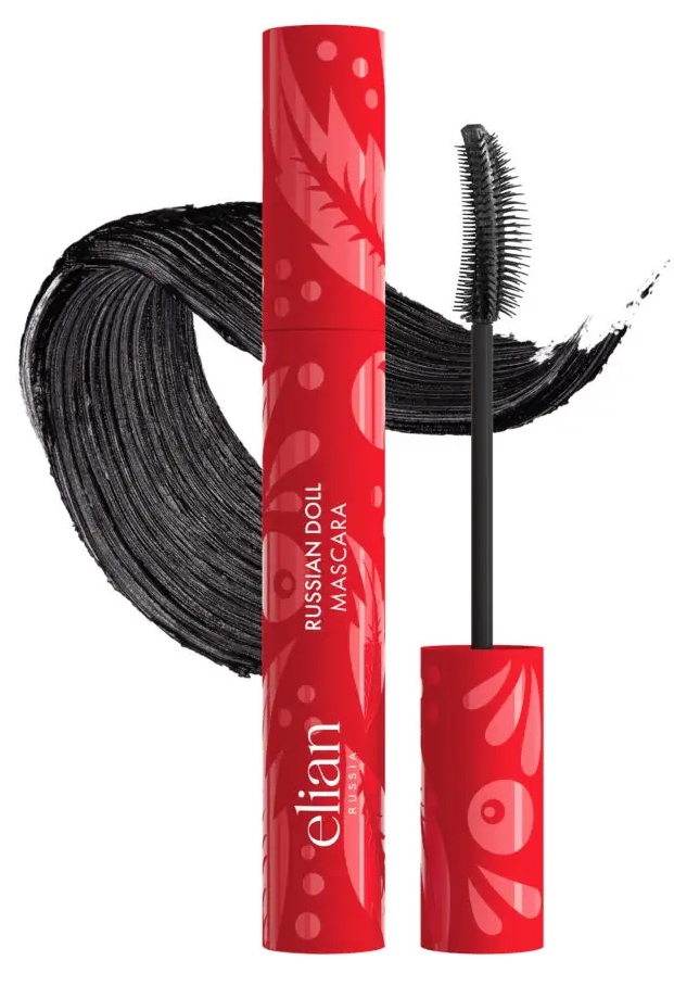 ELIAN Тушь для ресниц с эффектом экстремального объема Russian Doll Mascara, Black, 10 мл