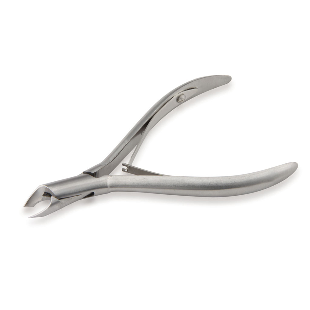 Ellis Кусачки для кутикулы глянцевые/хром кромка 4мм, длина 11.2см (двойная пружина)
