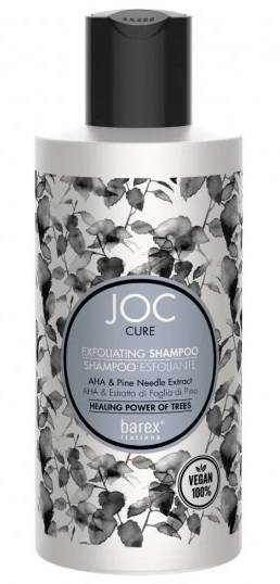 BAREX JOC CURE Эксфолиирующий детокс-шампунь для кожи головы, с фруктовыми кислотами 200 мл 