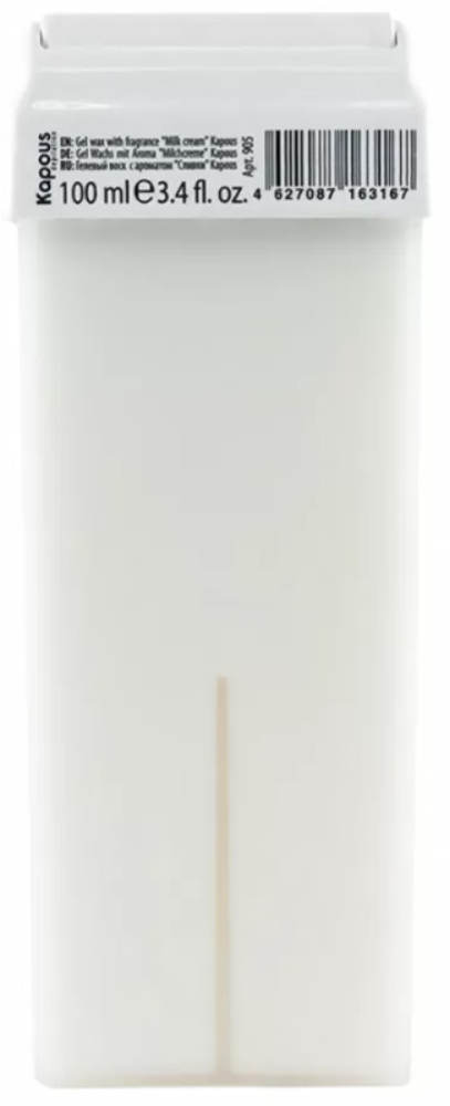 Kapous Depilation Гелевый воск с ароматом "Сливки" в картридже, 100 мл
