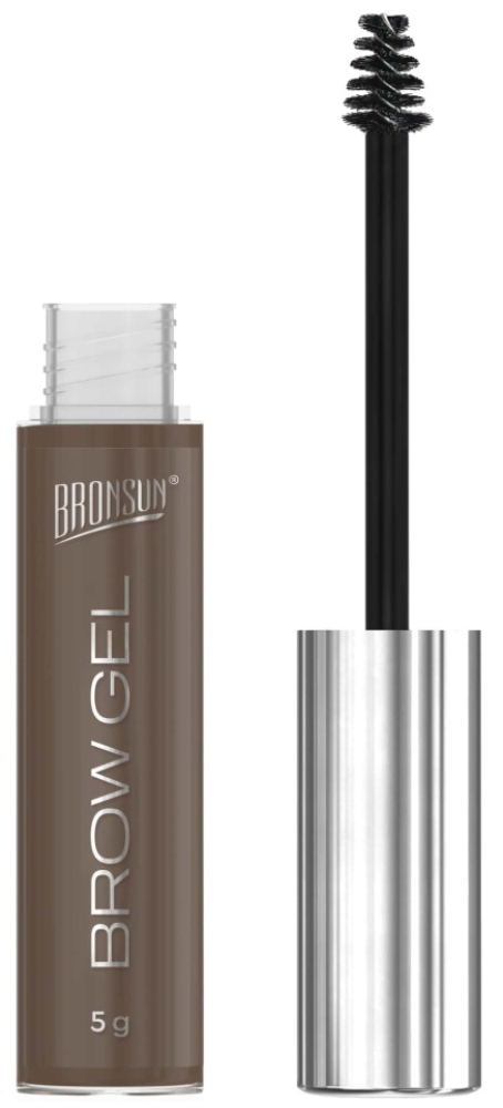 BRONSUN Гель для бровей оттеночный, цвет коричневый, 5 г.