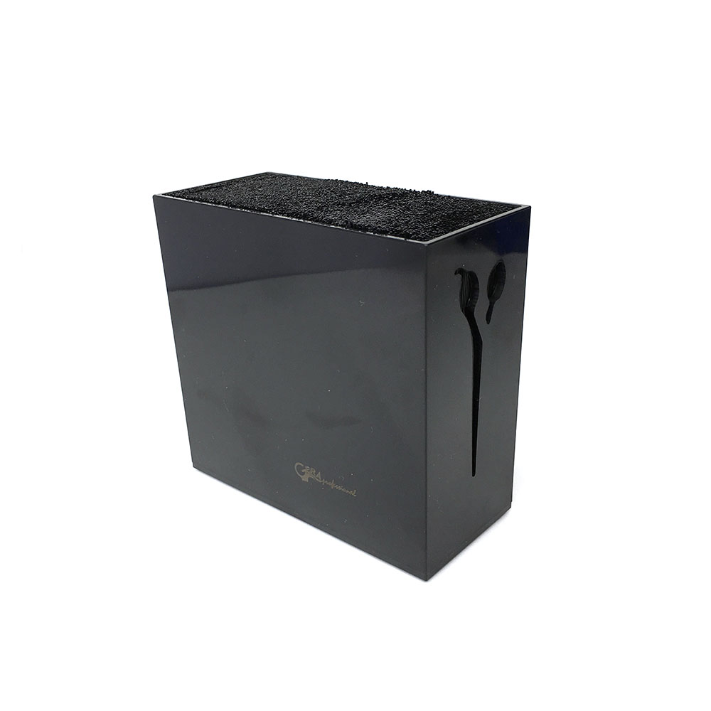 Gera Professional Подставка для ножниц 11*5*10,5 см, цвет черный