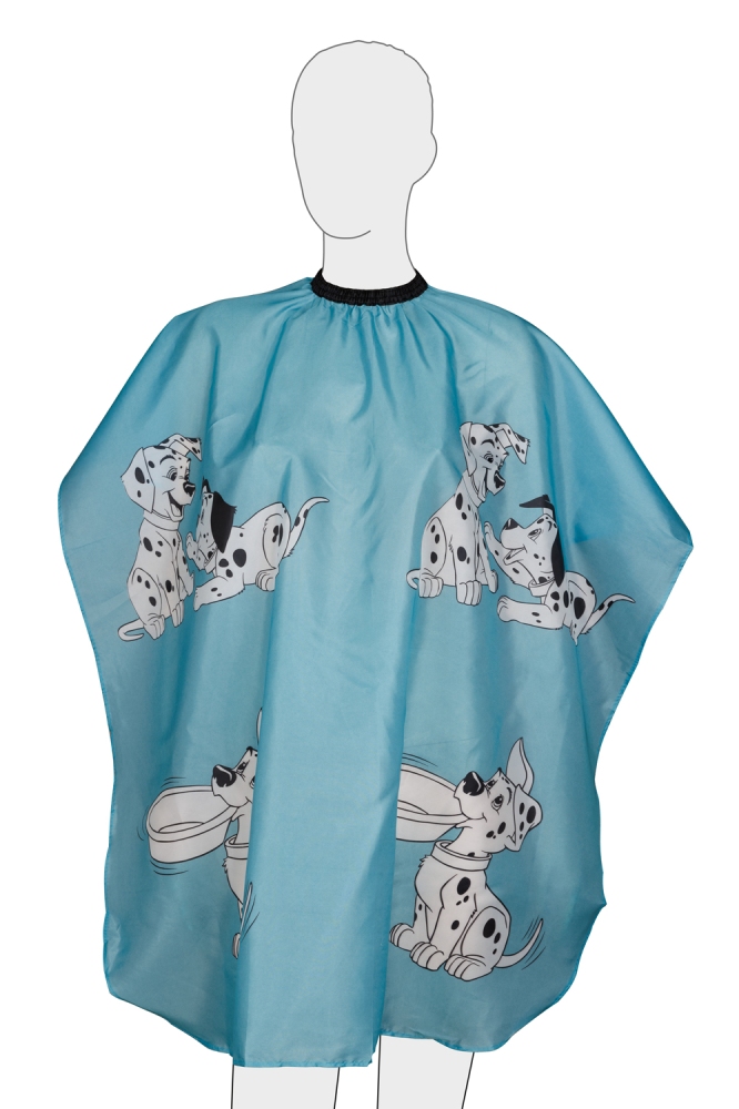 Dewal Пеньюар "Собачки" детский голубой на крючках 95х120см