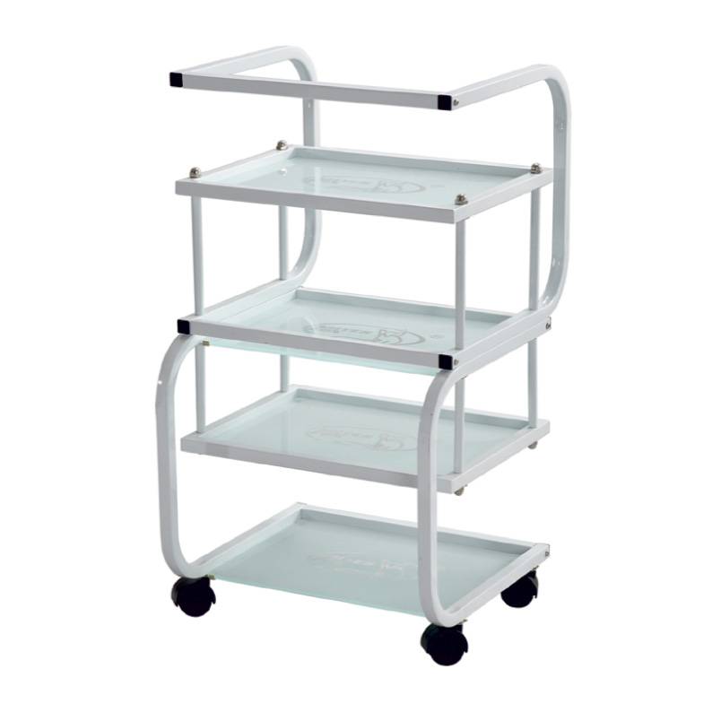 Столик косметолога Н01 (металл/стекло)