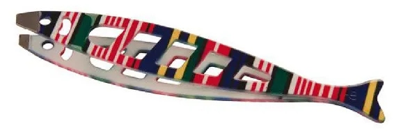 Ellis Пинцет скошенный "Рыбка" с отверстиями 9,6 см