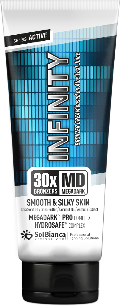 SolBianca Крем "Infinity" с маслом семян чиа, кокоса, Ши, экстр. акмеллы и 30-бронзаторами 125 мл