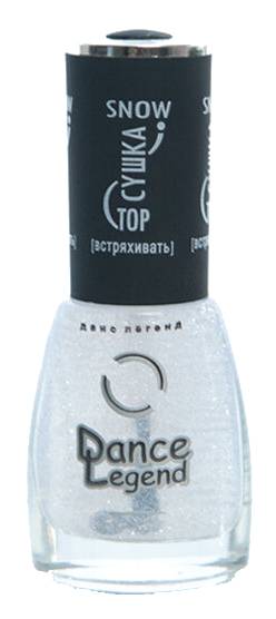Dance Legend Лак для ногтей Топ сушка Snow, 15 мл.