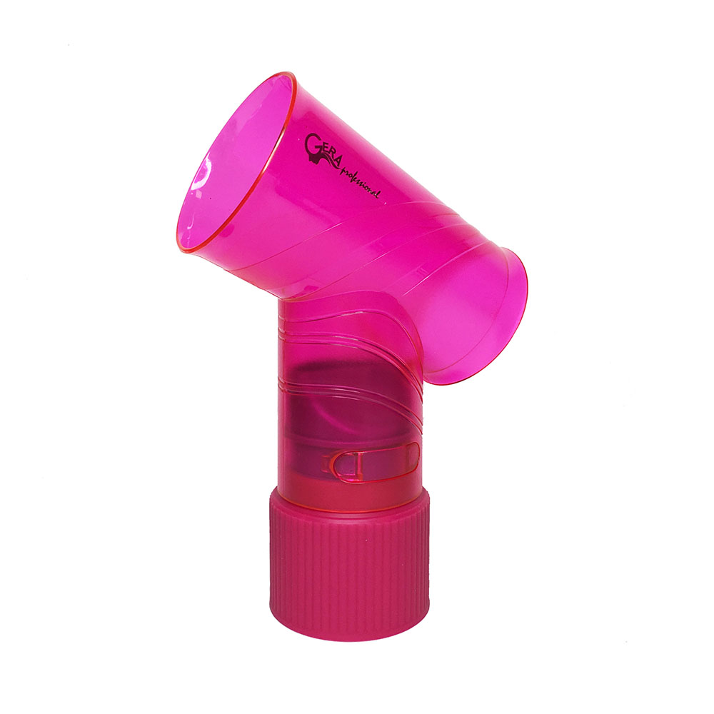 Gera Professional Насадка на фен для создания локонов, цвет розовый