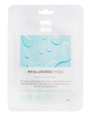 Beauty Style Гиалуроновая маска с ниацинамидом "Обновление и лифтинг", 28 мл 
