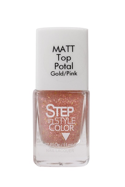 Dance Legend Лак для ногтей "Step in Style" Top Matt Potal Gold/Pink