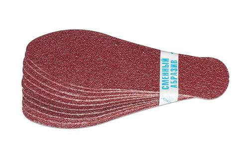 DOMIX Комплект сменных абразивов, зернистость 100 (средняя степень) для пилки 108982, 10шт/уп