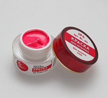 Formula Profi Краска для дизайна ногтей без липкого слоя №6, 4 гр. цв. розовый