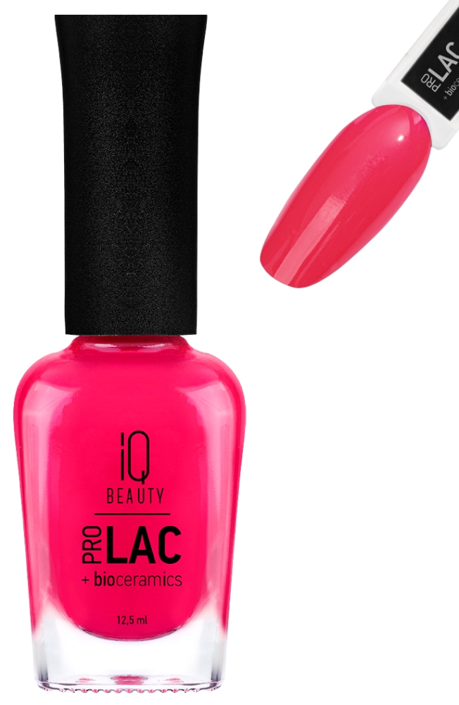 IQ BEAUTY PROLAC Лак для ногтей укрепляющий с биокерамикой 12.5 мл № 074 Frida