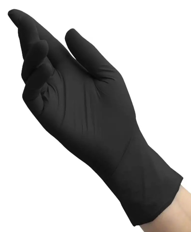 MedMarket перчатки одноразовые нитриловые черные, 3 г. M 50 пар/уп.