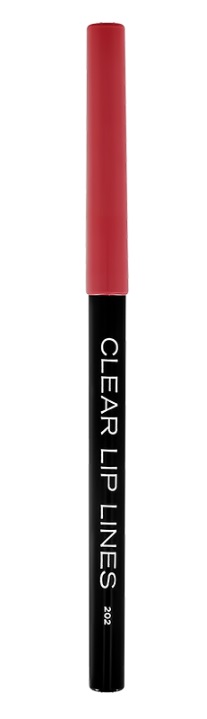 Parisa Карандаш для макияжа губ CLEAR LIP LINES  автоматический (202 розовый), 1,2 гр.
