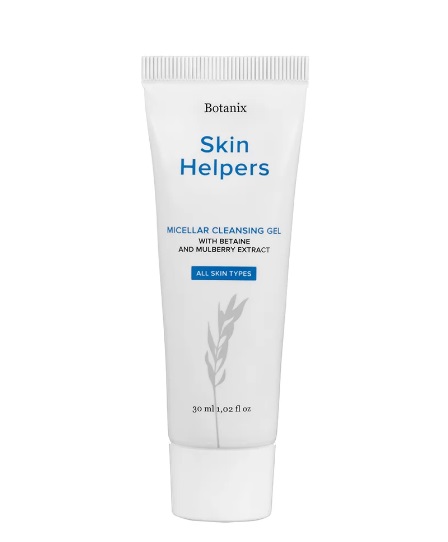 Skin Helpers Мицеллярный очищающий гель с бетаином и экстрактом шелковицы, 30 мл