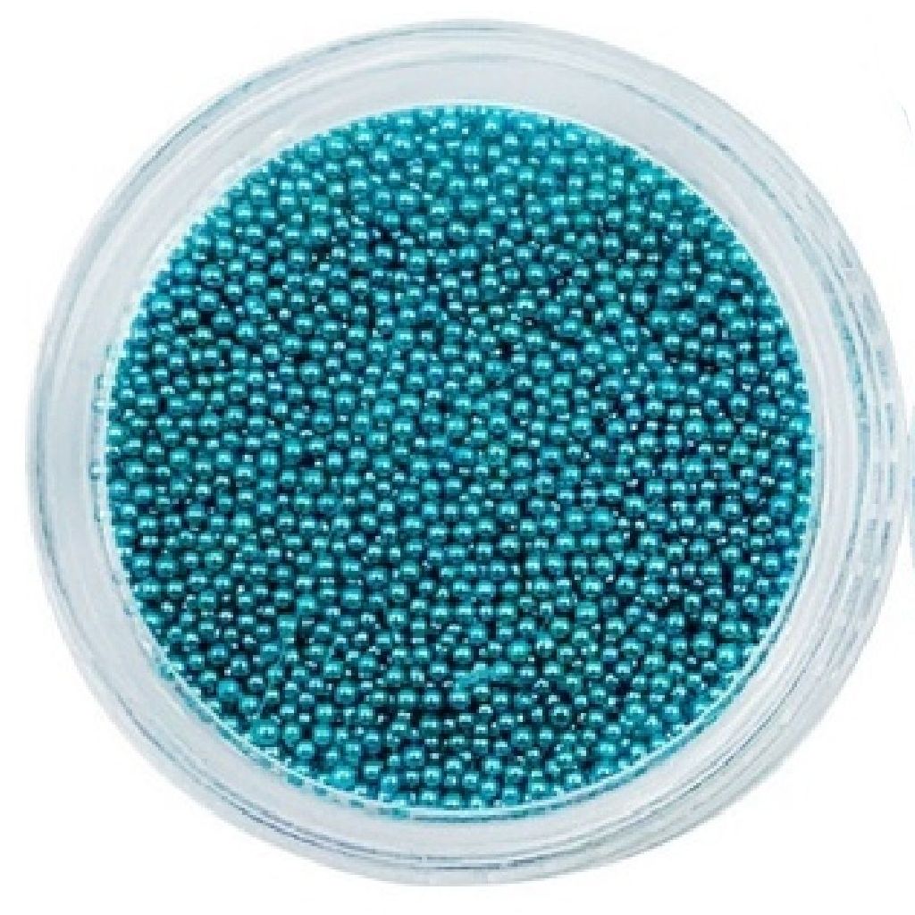 Бульонки для дизайна ногтей аквамарин