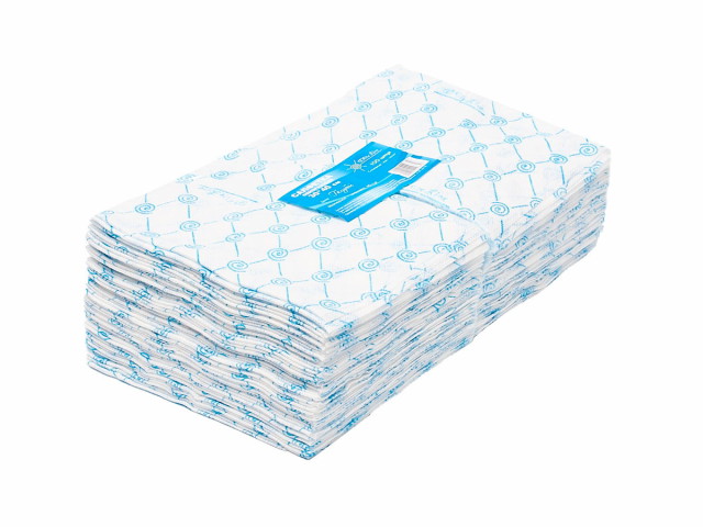 Салфетки спанлейс Голубой 40-50г/м2 30*40 - 100шт.в пачке