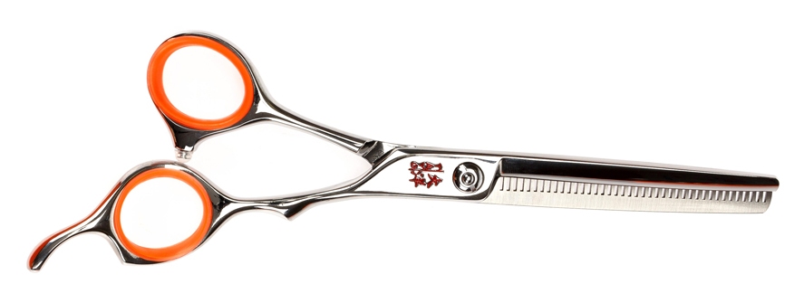 TAYO Ножницы ORANGE филировочные эргономичные 6" 40 зубцов