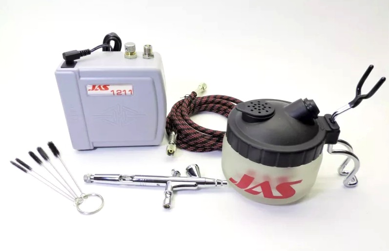 Набор для аэрографии (аэрограф, компрессор, очиститель, шланг)