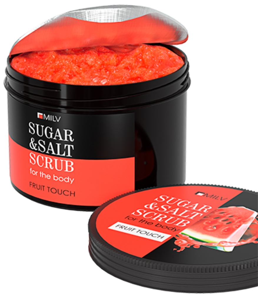 MILV Сахарно-солевой скраб для тела «Арбуз». 600 г