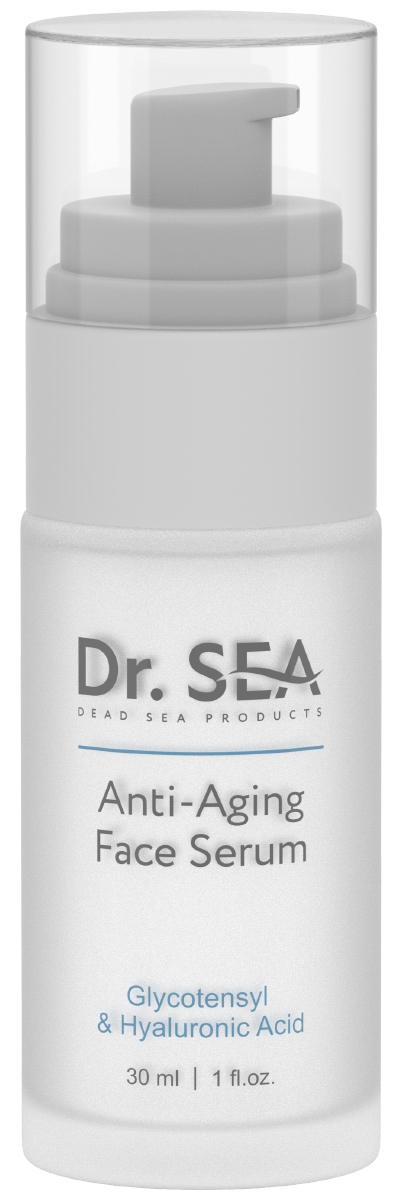 Dr. Sea Антивозрастная сыворотка для лица с комплексом GLYCOTENSYL и гиалуроновой кислотой 30 мл