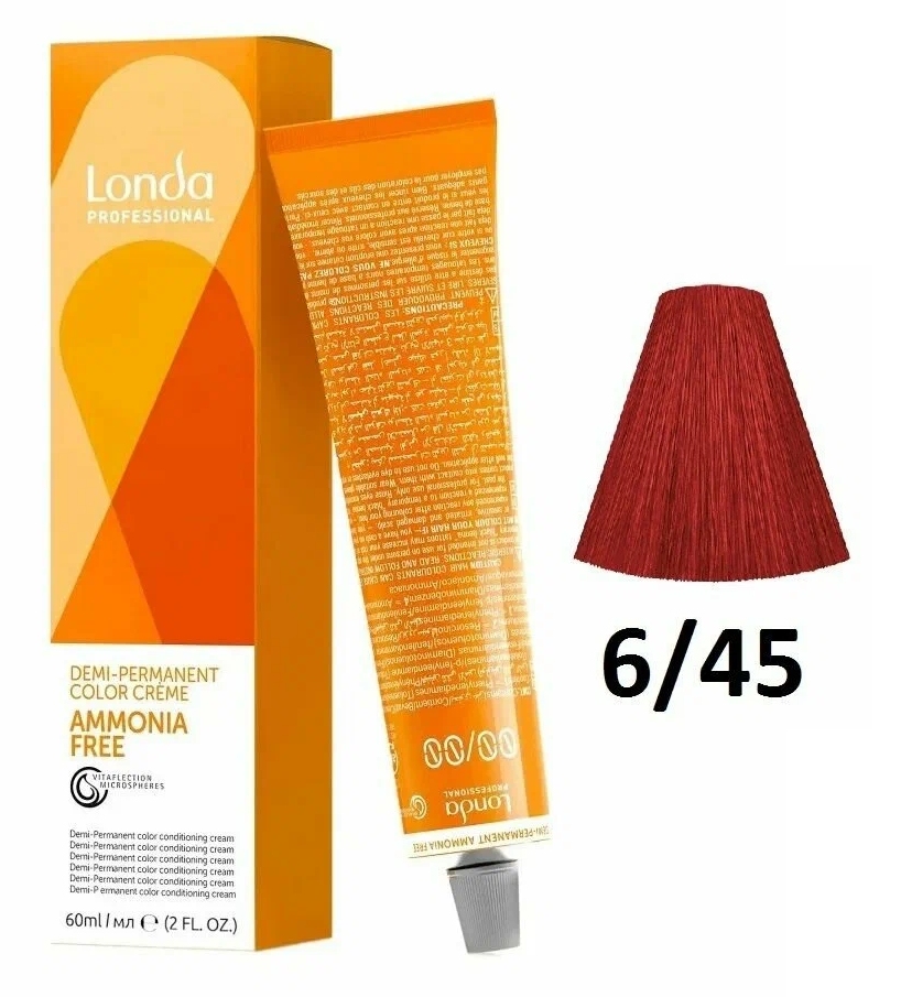 LondaТон Ammonia-Free 6/45 темный блонд медно-красный