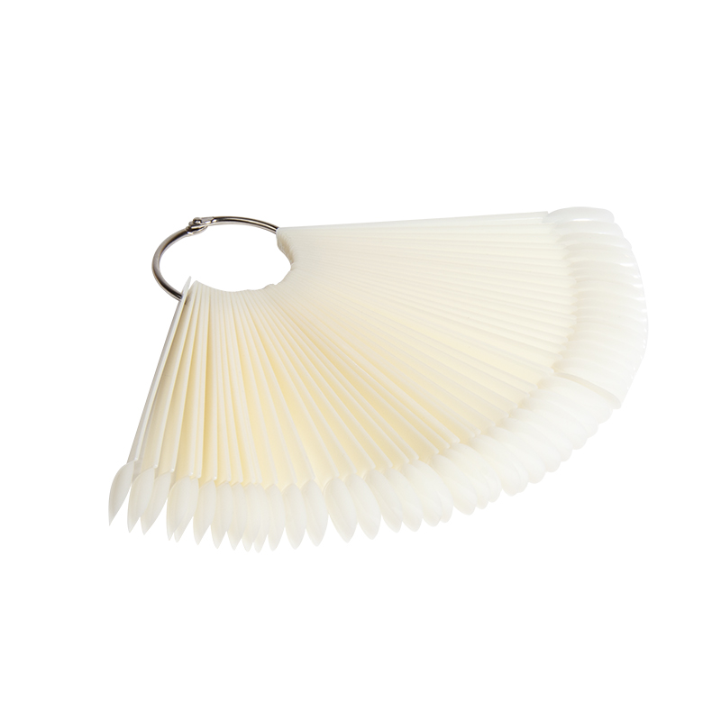 Planet Nails Палитра для лаков "веер" на кольце, натуральная 48 шт, круглая форма