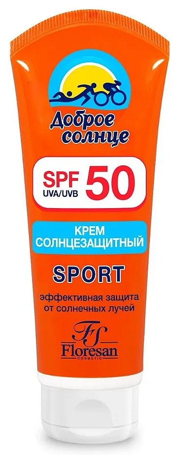 FLORESAN Доброе солнце Крем солнцезащитный SPF 50 SPORT водостойкий 60 мл