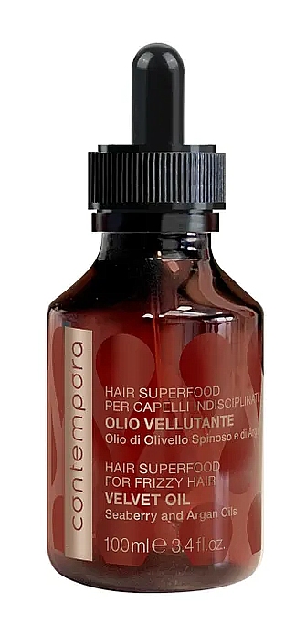 BAREX СОNTEMPORA Разглаживающее масло "Сияющий бархат" - Аргановое Масло и Масло Облепихи 100 мл