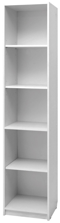 Шкаф-стеллаж № 1 одинарный белый