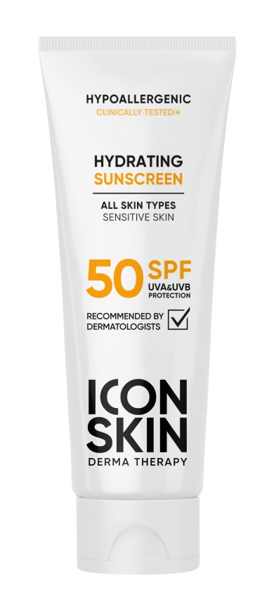 ICON SKIN DERMA THERAPY Увлажняющий солнцезащитный крем для всех типов кожи SPF50 75 мл