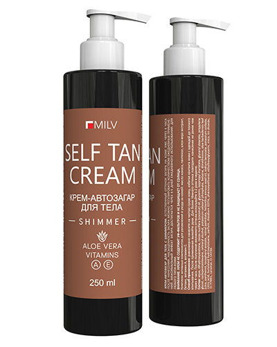 MILV Крем-автозагар для тела с шиммером. 250 мл 