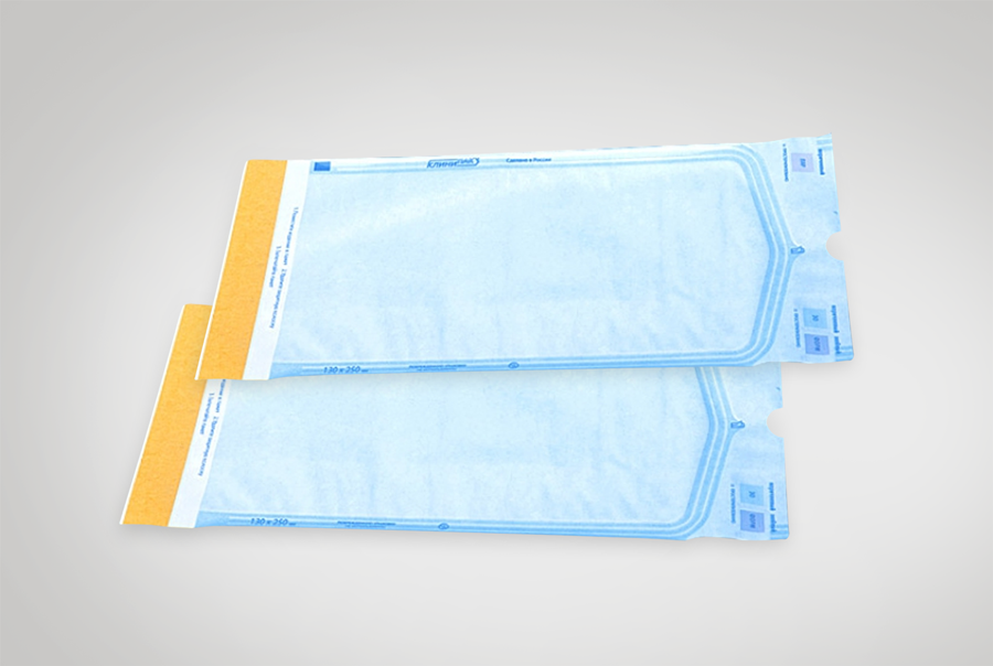Пакеты для паровой стерилизации 100х250 мм (200 шт)