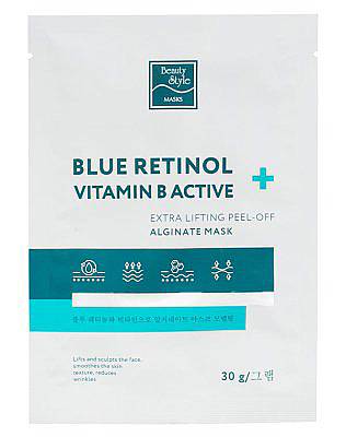 Beauty Style Лифтинг-маска альгинатная "Blue Retinol + Vitamin B Active", 30 г.