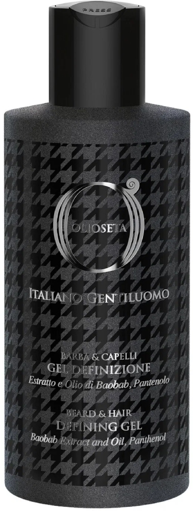 BAREX OLIOSETA GENTILUOMO / Гель для укладки волос и усов 200 мл 