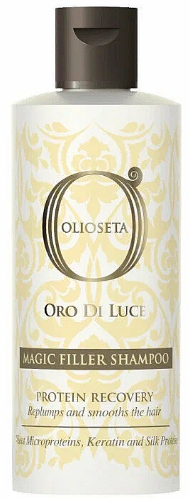 BAREX OLIOSETA Oro DI Luce / Шампунь Magic Filler- микропротеины пшеницы, кератин, шелк 250 мл