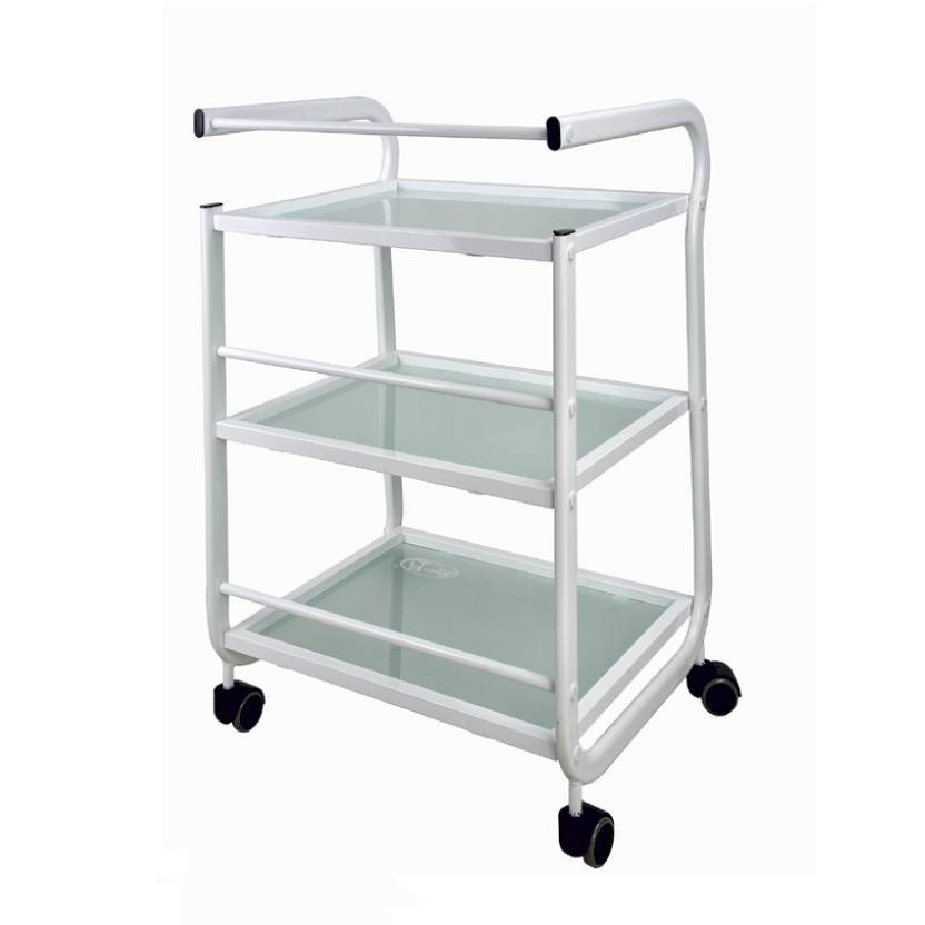 Столик косметолога Н02 (металл/стекло)