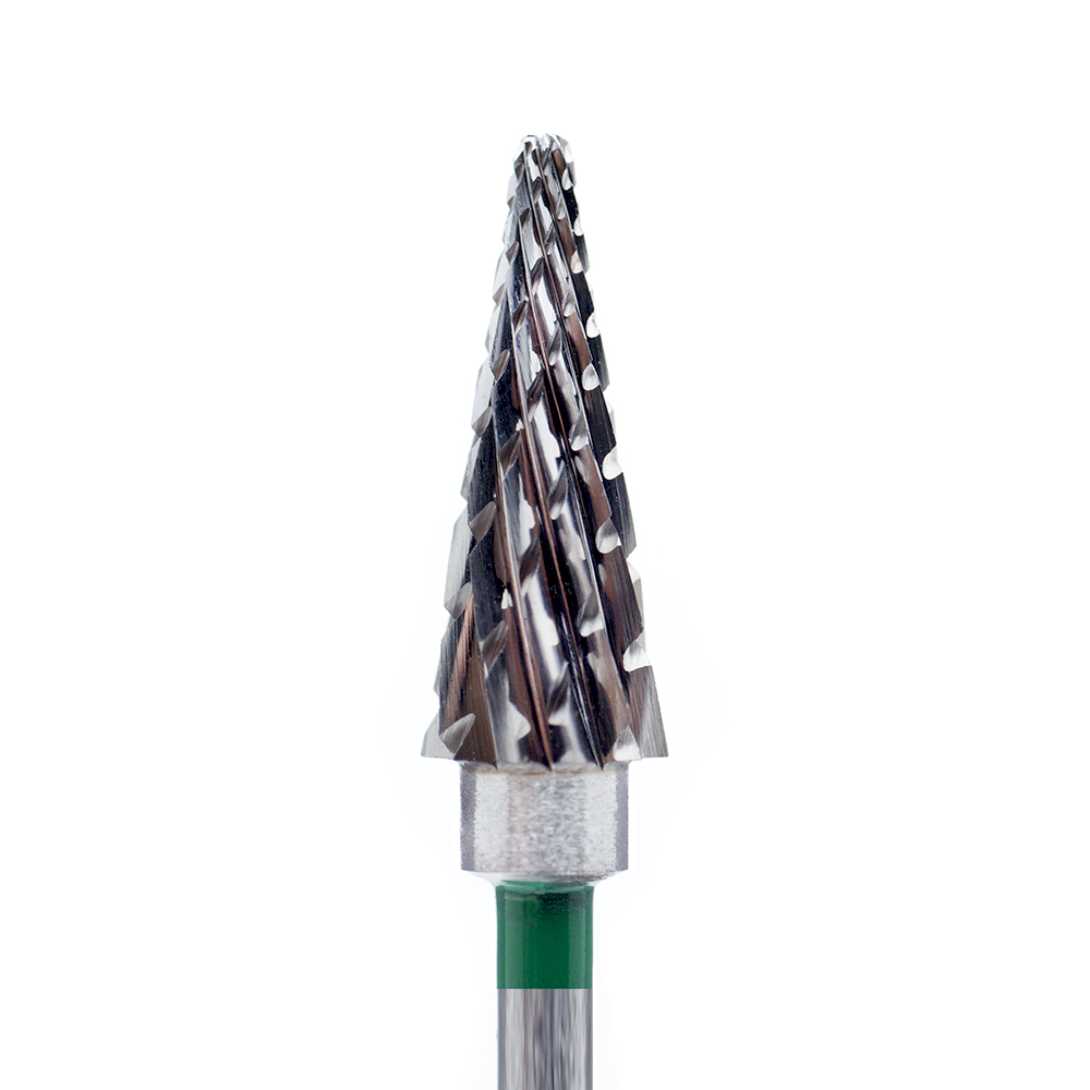 Фреза Конус Твердосплавная с грубой крестообразной нарезкой для ЛЕВШЕЙ