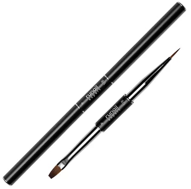 Runail Expert Кисть двусторонняя для моделирования №4 прямая, №1/8 тонкая, синтетика