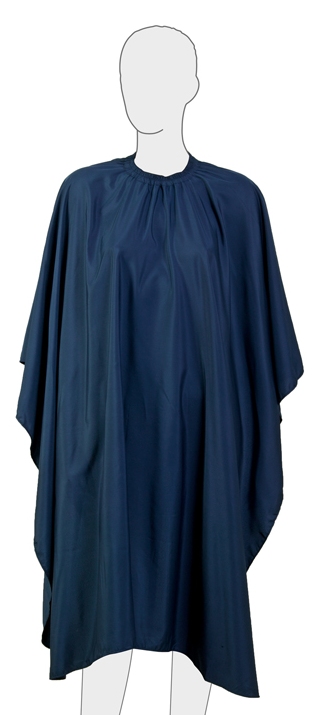 Dewal Пеньюар "Матовый" темно-синий на крючках 128х148 см