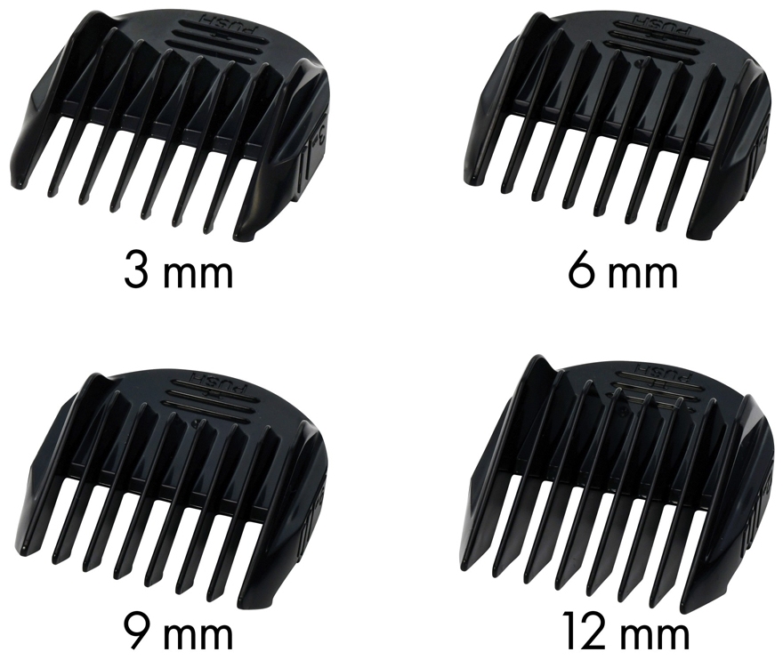 JAGUAR Насадки комплект 4 шт. (3, 6, 9, 12) к машинке 85160 J-CUT 60 Li 