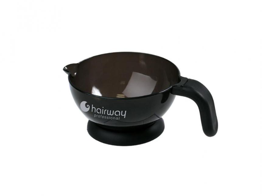 HW Чаша пластиковая для краски с ручкой d.130 мм., 450 мл., черная 