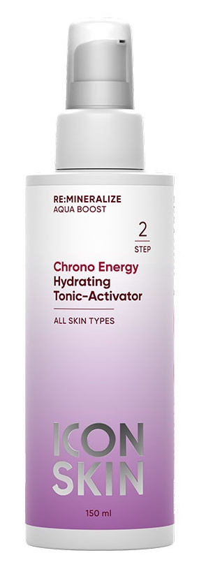 ICON SKIN RE:MINERALIZE Увлажняющий тоник-активатор для всех типов кожи CHRONO ENERGY 150 мл