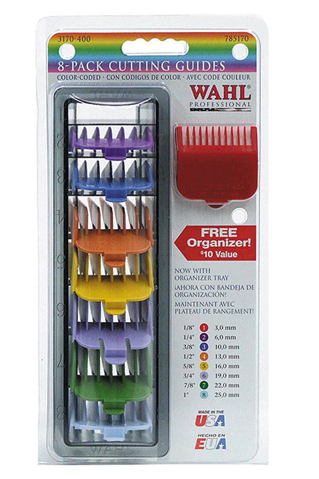 Насад. WAHL комплект 8шт. цветные (3, 6, 10, 13, 16, 19, 22, 25мм) к машинкам 4004, 4008, 4020, 4219
